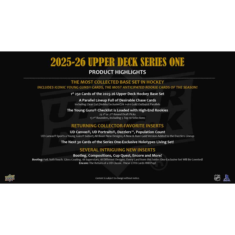 2025-26 Upper Deck Series 1 (Hobby)