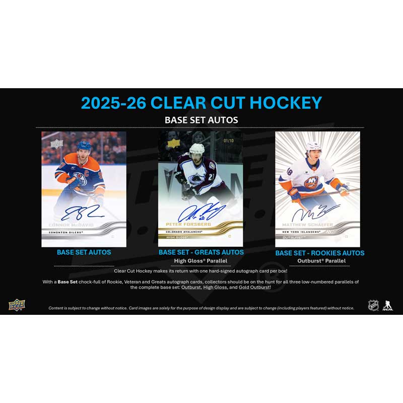 2025-26 Upper Deck Clear Cut (Hobby)