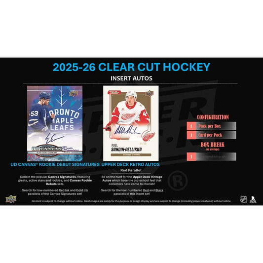 2025-26 Upper Deck Clear Cut (Hobby)