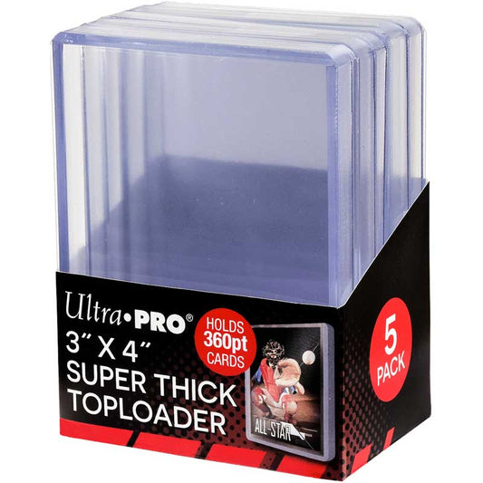 Toploaders. 360pt, 5-pack