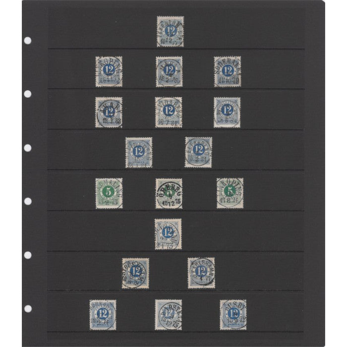 Insticksblad Visir svart kartong, 10-pack