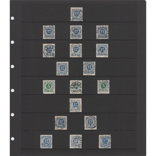 Insticksblad Visir svart kartong, 10-pack