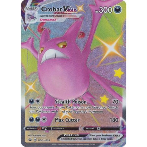 Crobat VMAX - SWSH099 - Oversized Shiny Promo Pokemon Oversized Cards