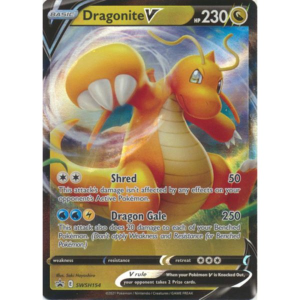 Dragonite V - SWSH154 - Oversized Promo Pokemon Oversized Cards