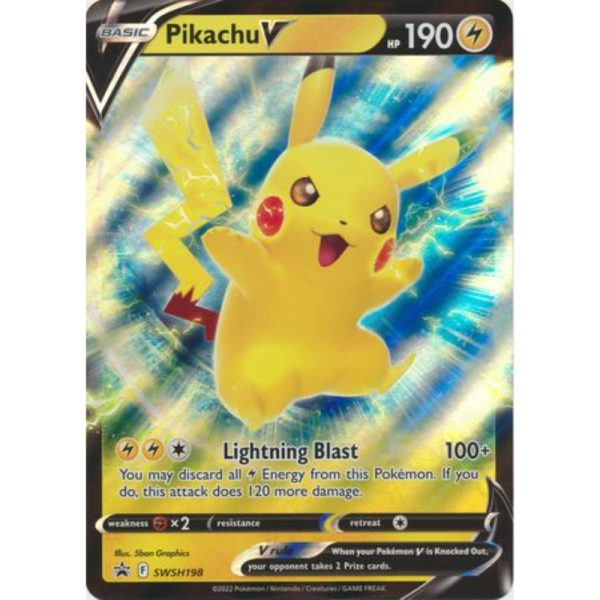 Pikachu V Oversized Promo - SWSH198 - Promo Pokemon Oversized Cards