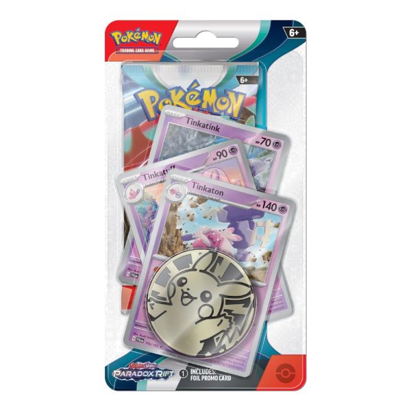 Pokémon, Scarlet & Violet 4: Paradox Rift, Premium Checklane blisterpack, Tinkaton