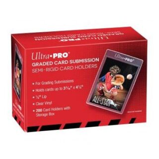 Ultra Pro Semi Rigids 1/2" Lip Tall Sleeves 200st inkl. Förvaringslåda