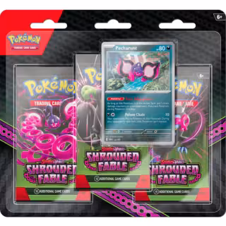 Pokémon, Scarlet & Violet 6.5: Shrouded Fable, 3-pack blister, Pecharunt