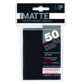 Pro-Matte Black Standard Deck Protectors 50ct