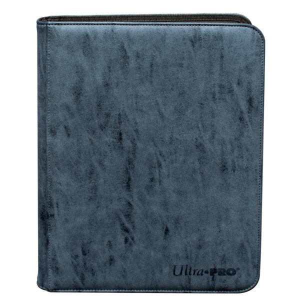 Suede Collection Zippered 9-Pocket Premium PRO-Binder - Sapphire