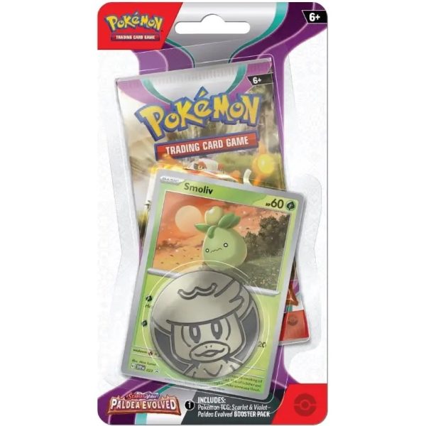 Pokémon, Scarlet & Violet 2: Paldea Evolved, Checklane blisterpack, Smoliv