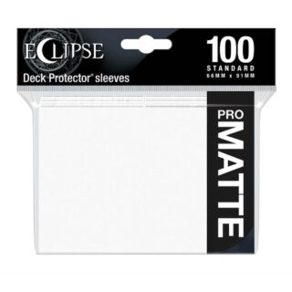 Pro-Matte Eclipse, Standard Deck Protector sleeves, Artic White 100ct