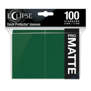 Pro-Matte Eclipse, Standard Deck Protector sleeves, Forest Green 100ct