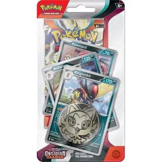 Pokémon, Scarlet & Violet 3: Obsidian Flames, Premium Checklane blisterpack, Kingambit