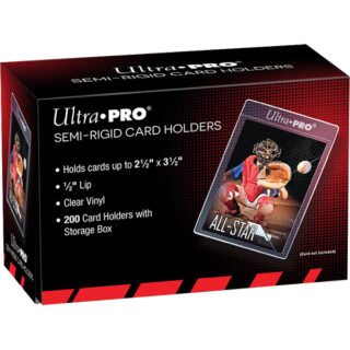 Ultra Pro Semi Rigids Card Holders Sleeves 200st inkl. Förvaringslåda