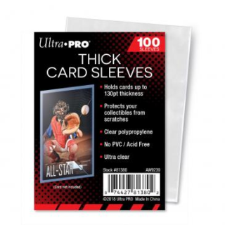 Card Sleeves Thick, För tjockare kort - 100st